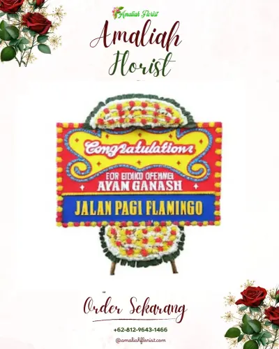 Bunga Papan Congratulation di Rumah Duka Dharma Bakti Pekanbaru